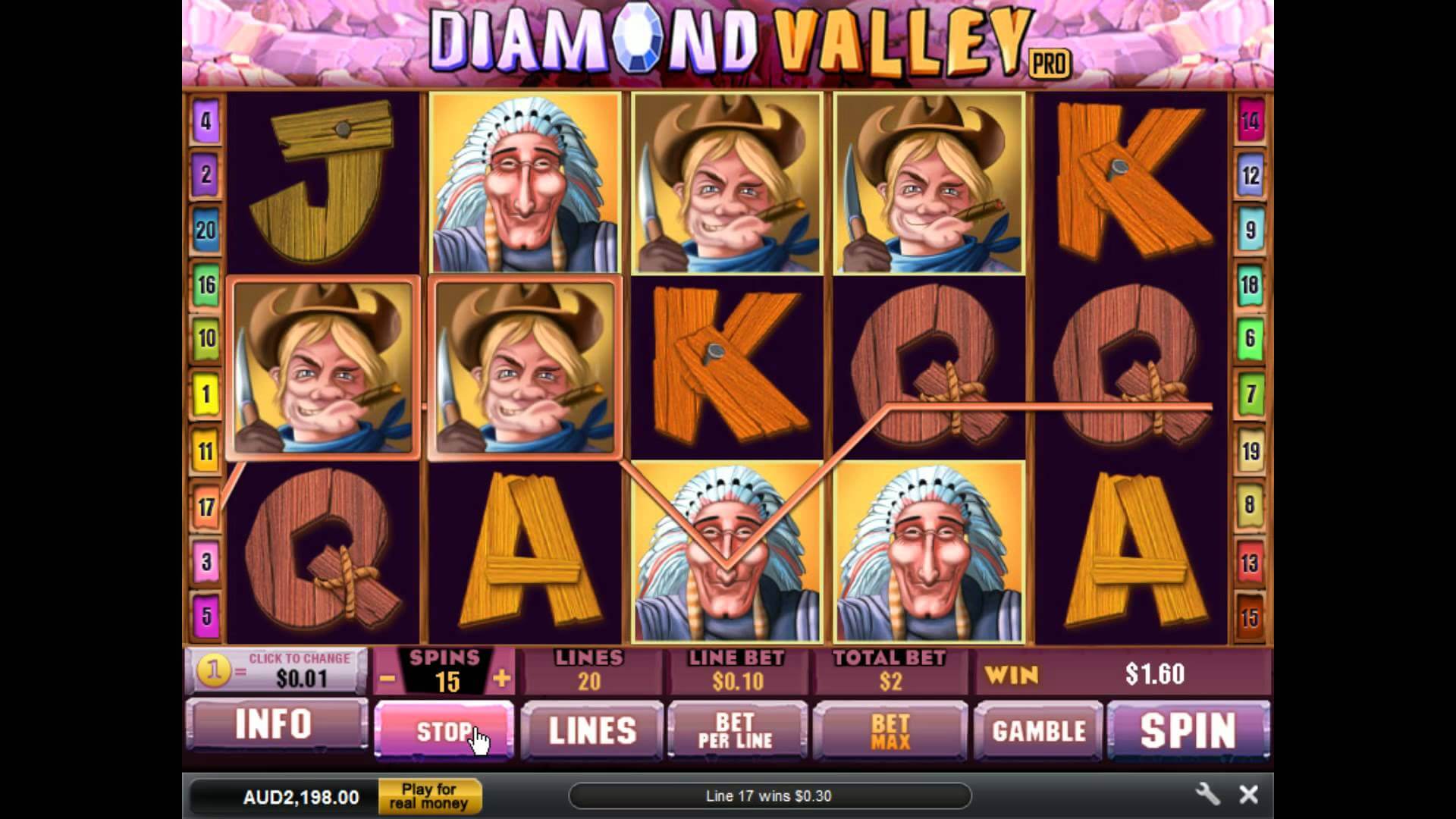Diamond valley slot