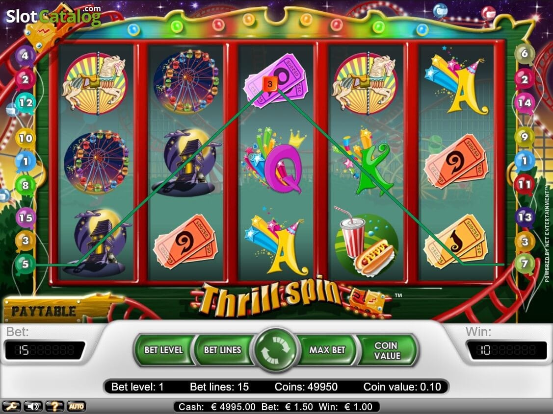 Thrill spin slot