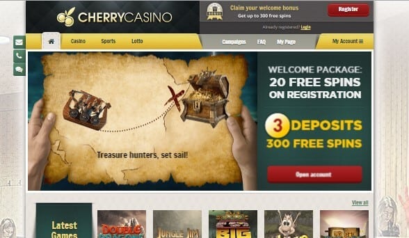 Cherrycasino casino screenshot