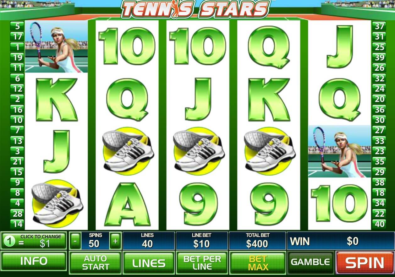 Tennis stars slot