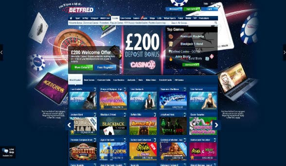 Betfred Casino Screenshot