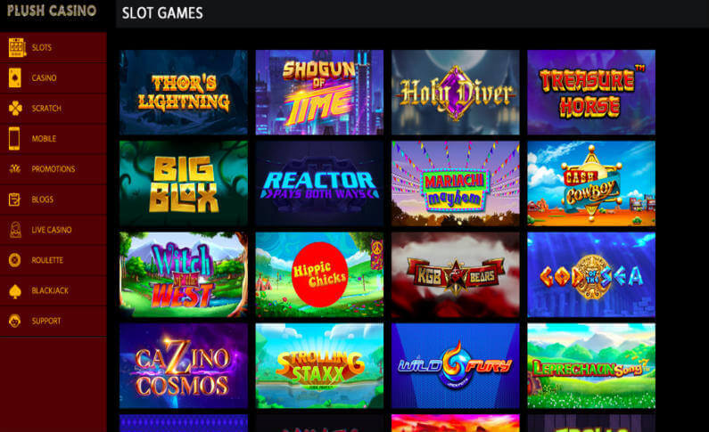 Play the Most Popular and Exclusive Games at Plush Casino
